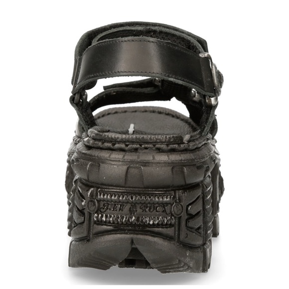 NEW ROCK PLATFORM SANDALS BLACK TANK M-BIOS130-C7 - Picture 9 of 11